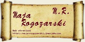 Maja Rogožarski vizit kartica
